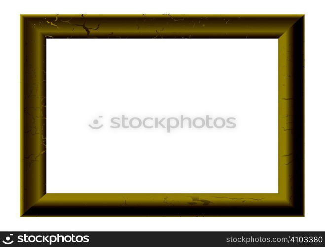 Golden wood picture frame with room to add your own image