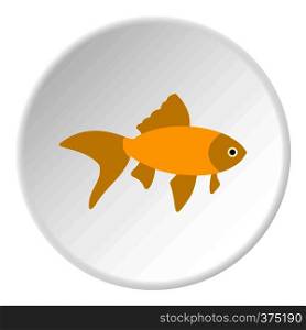Goldfish icon. Flat illustration of goldfish vector icon for web. Goldfish icon, flat style