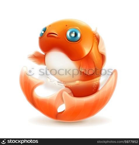 Goldfish, vector icon