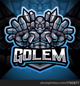 Golems esport mascot logo