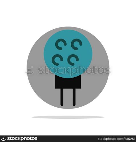 Golf, Ball, Baseball, Sport Abstract Circle Background Flat color Icon