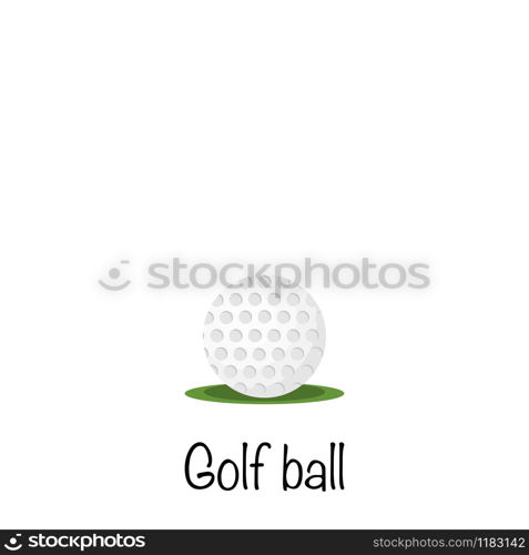 Golf ball, golf sports. vector illustration