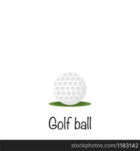 Golf ball, golf sports. vector illustration