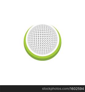 golf ball icon logo vector illustration design