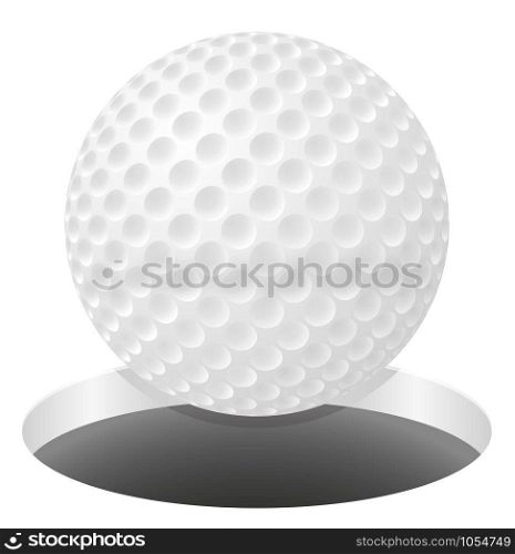 golf ball vector illustration isolated on white background