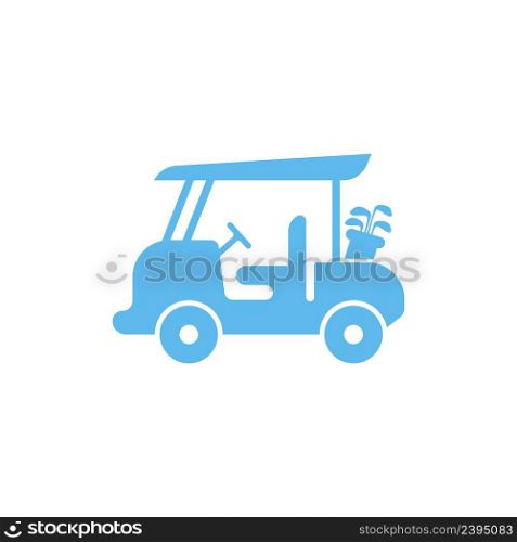 Golf cart icon design concept illustration template