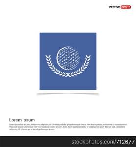 Golf Champion Icon - Blue photo Frame