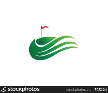 Golf club icons symbols elements and logo vector image