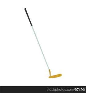 Golf club putter vector icon illustration sport isolated ball equipment hobby game symbol