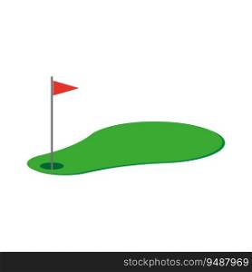Golf hole flag icon. Vector illustration. EPS 10. stock image.. Golf hole flag icon. Vector illustration. EPS 10.
