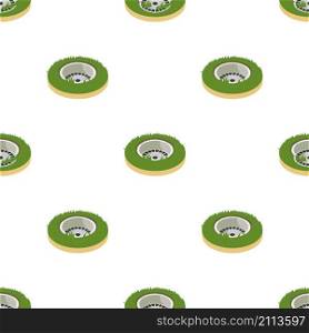 Golf hole pattern seamless background texture repeat wallpaper geometric vector. Golf hole pattern seamless vector