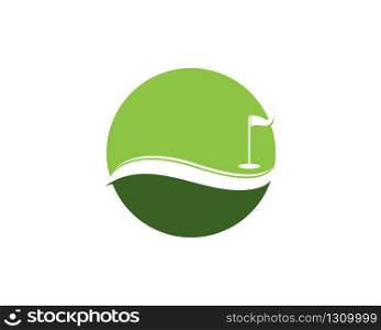 Golf icon logo vector template