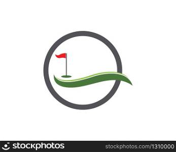 Golf icon logo vector template