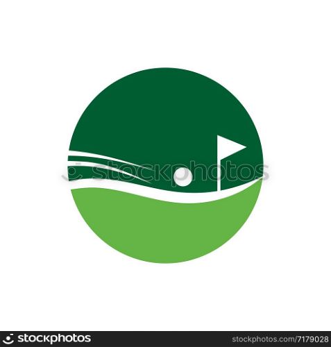Golf logo. graphic design template vector illustration