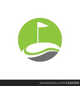 Golf logo template vector icon design