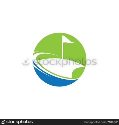 Golf logo template vector illustration icon design