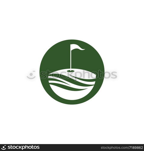 Golf logo template vector illustration icon design