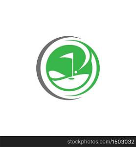 Golf logo vector icon illustration