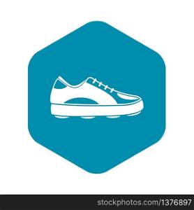 Golf shoe icon. Simple illustration of golf shoe vector icon for web. Golf shoe icon, simple style