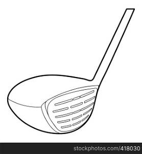 Golf stick icon. Outline illustration of golf stick vector icon for web. Golf stick icon, outline style