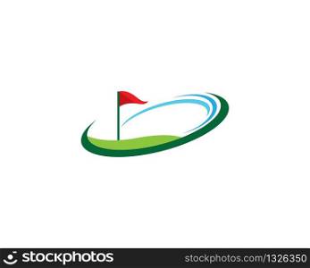 Golf symbol vector icon illustration