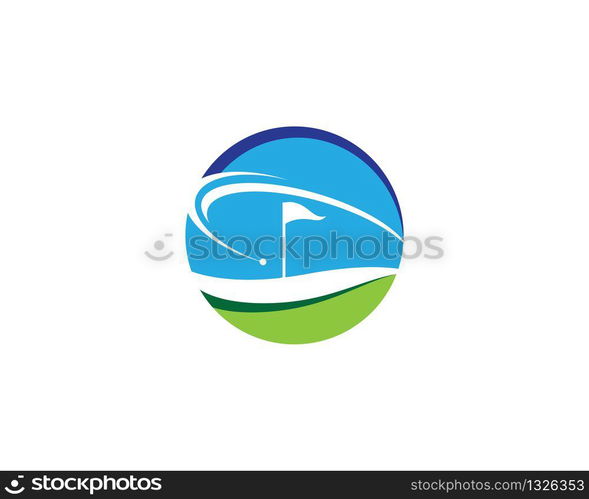 Golf symbol vector icon illustration