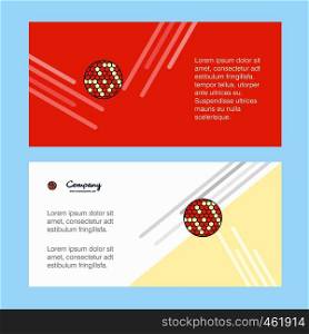 Golfball abstract corporate business banner template, horizontal advertising business banner.