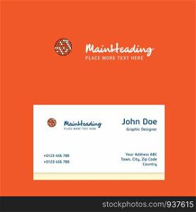 Golfball logo Design with business card template. Elegant corporate identity. - Vector
