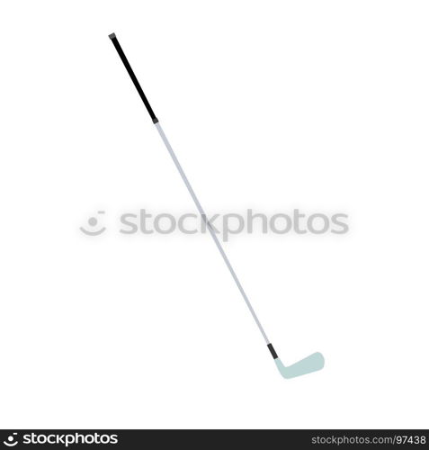 Golfclub vector isolated iron illustration white ball equipment sport game metal icon