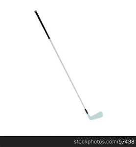 Golfclub vector isolated iron illustration white ball equipment sport game metal icon