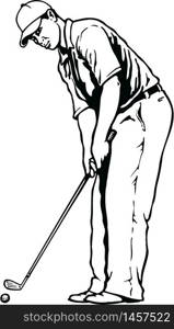Golfer Vector Illustration