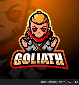 Goliath mascot esport logo design
