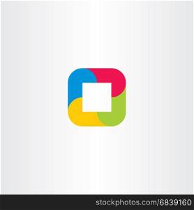 gometric logo abstract square business icon