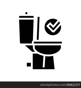 good bowel movement, restroom toilet glyph icon vector. good bowel movement, restroom toilet sign. isolated contour symbol black illustration. good bowel movement, restroom toilet glyph icon vector illustration