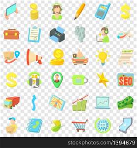 Good business icons set. Cartoon style of 36 good business vector icons for web for any design. Good business icons set, cartoon style