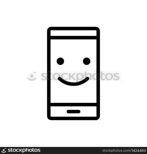 good condition mobile phone icon vector. good condition mobile phone sign. isolated contour symbol illustration. good condition mobile phone icon vector outline illustration