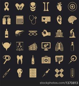 Good diagnostic icons set. Simple style of 36 good diagnostic vector icons for web for any design. Good diagnostic icons set, simple style
