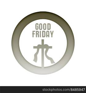 Good friday background with cross design