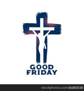 good friday cross with jesus christ
