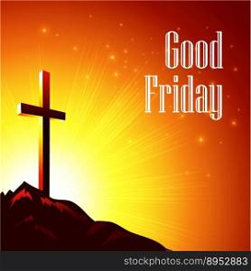 Good friday with the image vector image