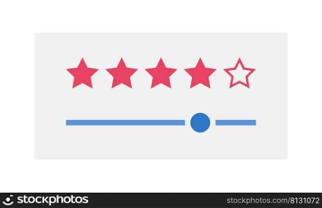 Good rating semi flat color vector object. Full sized item on white. Good quality of service and product. Customer feedback simple cartoon style illustration for web graphic design and animation. Good rating semi flat color vector object