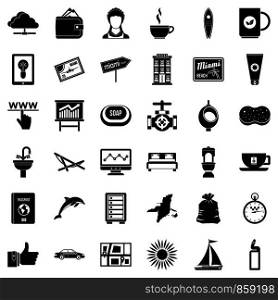 Good service icons set. Simple style of 36 good service vector icons for web isolated on white background. Good service icons set, simple style