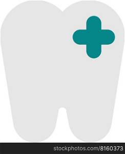 good teeth illustration in minimal style isolated on background