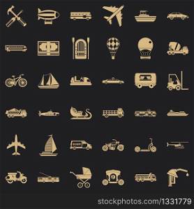 Good transport icons set. Simple style of 36 good transport vector icons for web for any design. Good transport icons set, simple style