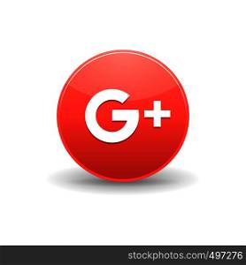 Google plus icon in simple style on a white background. Google plus icon, simple style
