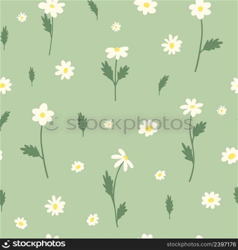 Gorgeous seamless floral pattern with flowers. Endless design with delicate wild flowers for printing and decoration. Repeatable botanical backdrop. Color flat vector illustration.. Gorgeous seamless floral pattern with flowers. Endless design with delicate wild flowers for printing and decoration. Repeatable botanical backdrop. Color flat vector illustration