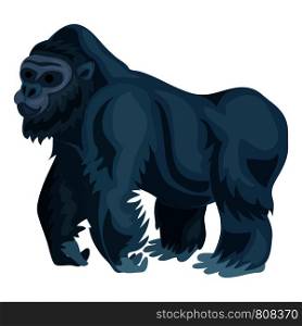 Gorilla icon. Cartoon of gorilla vector icon for web design isolated on white background. Gorilla icon, cartoon style