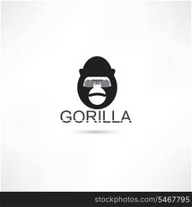 Gorilla in eyeglasses