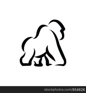Gorilla Logo Design, icon, Vector, illustration