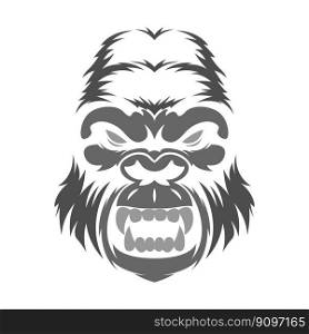 Gorilla logo icon design illustration